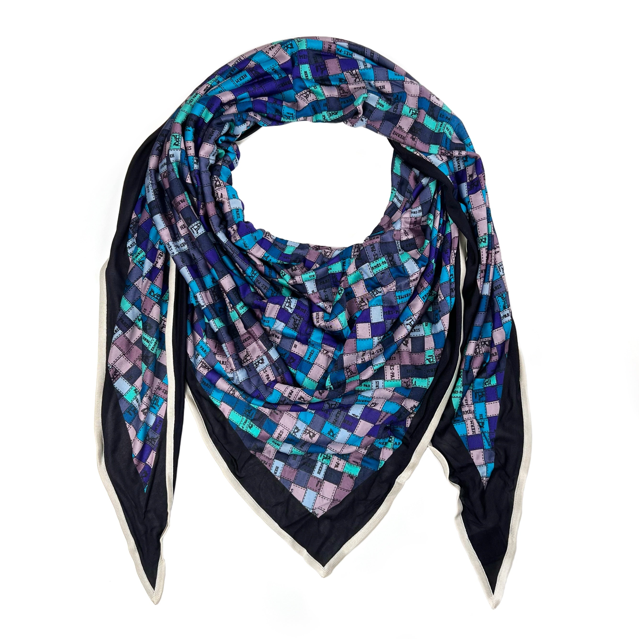 Purple clearance hermes scarf